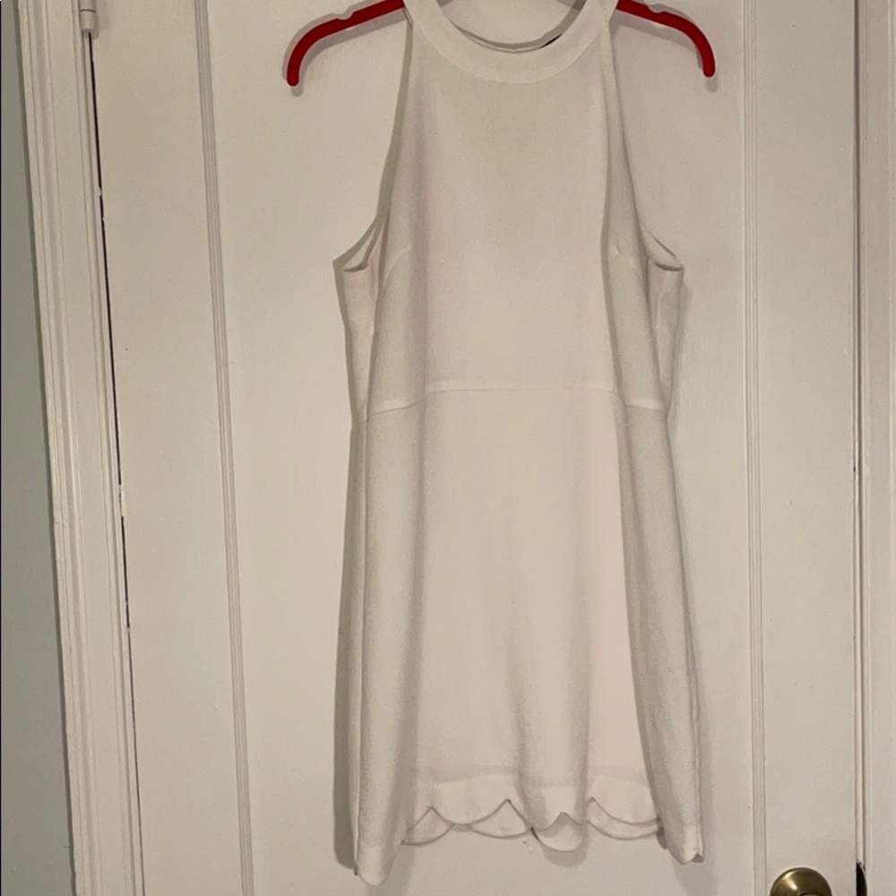 Little white dress for engagement photos